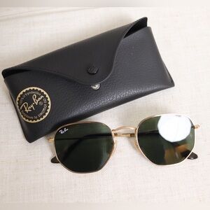 Ray-Ban Gold Frame Sunglasses